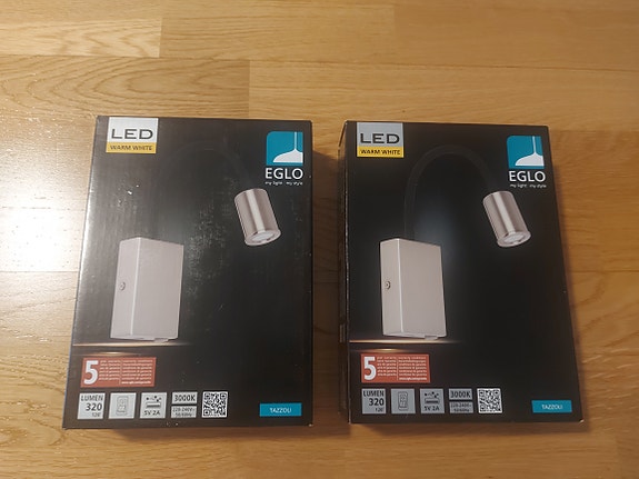 LED Spottivalaisin Eglo Tazzoli (2 kpl uudet)