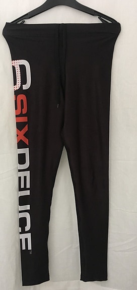 Six Deuce mustat napakat treenitrikoot S