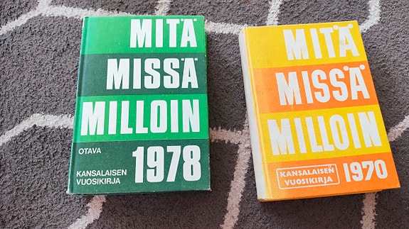Mitä missä milloin- kirjat