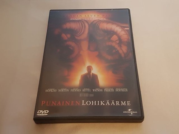 Punainen lohikäärme Special Edition DVD elokuva