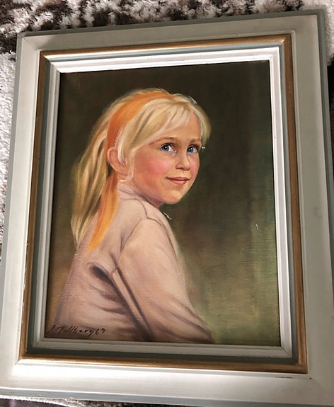 Taulu Mollberg tyttö