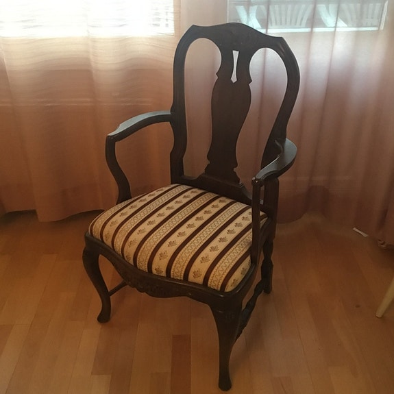 Laitala talonpoikaisrokokoo käsinojatuoli
