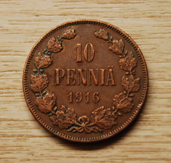 10 Penniä 1916 Nikolai II