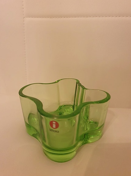 Iittala omenanvihreä Aalto kynttilälyhty