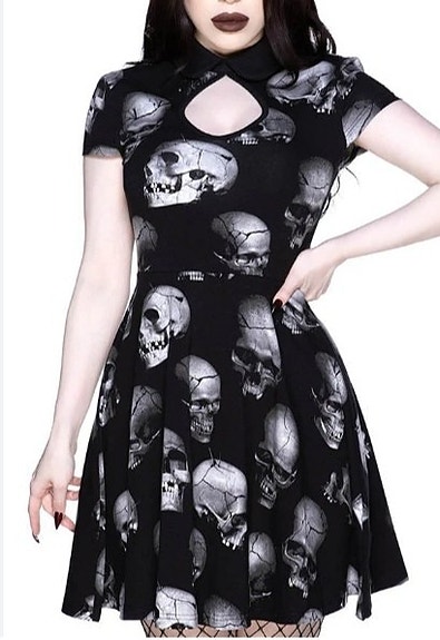 Killstar headspin collar dress XXL ( En käytä tori diiliä)