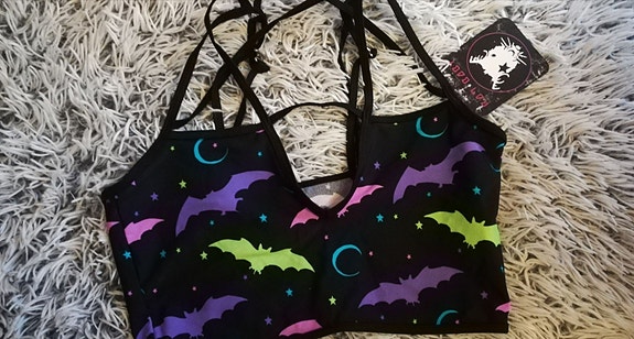 Rat baby clothing toppi/LYCRA ( killstar style) ( En käytä tori diiliä)