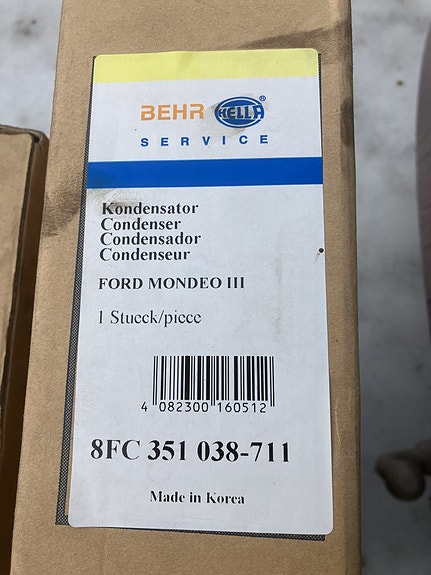 Ford Mondeo III AC-lauhdutin '01