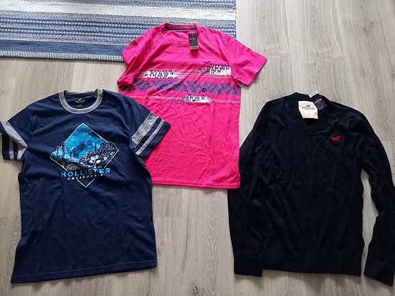 UUSIA HOLLISTER S , KESÄKSI  2 t-paitaa ja neule