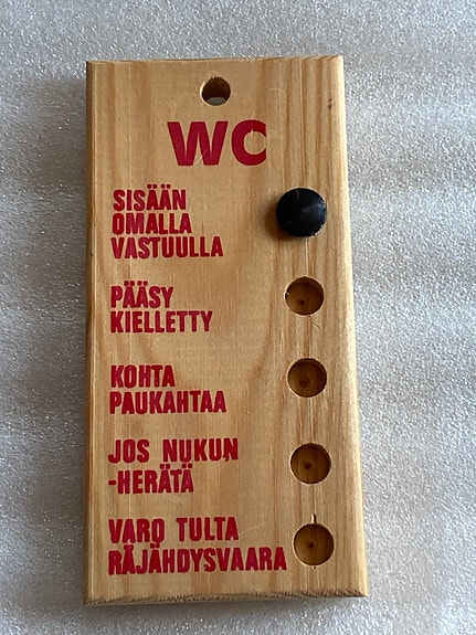 WC- kyltti