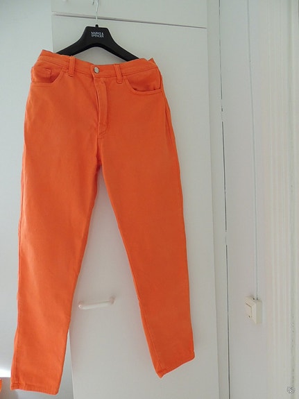 Vintage oranssit farkut S 36 kokoa