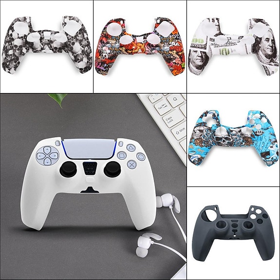Silikonikuoret Playstation 5 ohjaimille ; VÄREJÄ