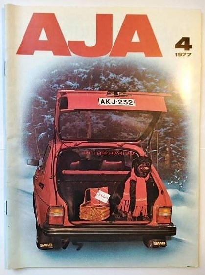 AJA lehti Scan-Auto Oy Saab Scania asiakaslehtiä 60 / 70 / 80 / 90 -luvuilta