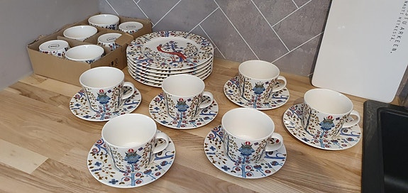 Iittala Taika valkoinen kahvikuppisetti alk.