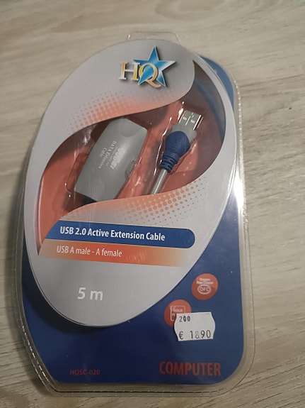 USB jatkokaapeli, 5metriä