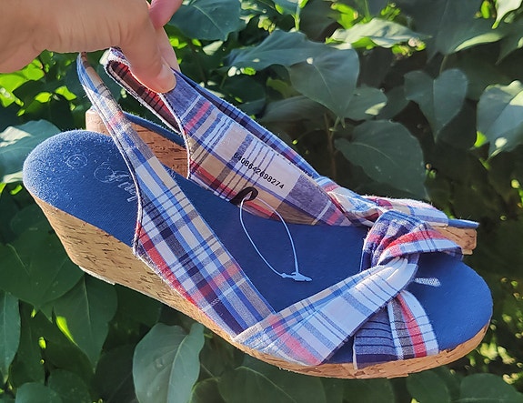 💙 UUDET 37 kiilakorko sandaalit siniset / punaiset / valkoiset värikkäät
