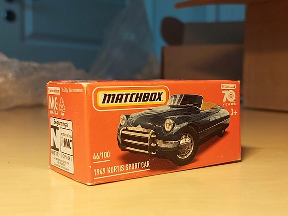 Matchbox Kurtis Sport Car pikkuauto