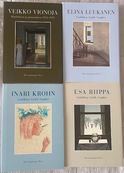 Harvinaisia taidekirjoja / The Lauttasaari Press / Nimikirjoitukset!