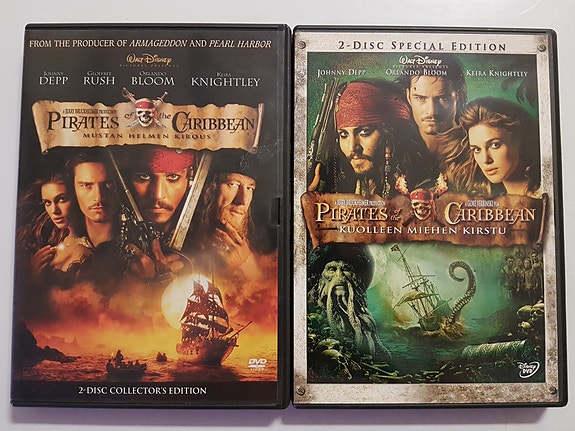 Pirates of the Caribbean Mustan helmen kirous ja Kuolleen miehen kirstu