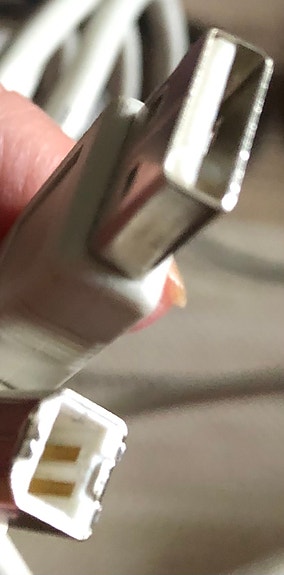 Johto USB-A uros ja USB-B uros