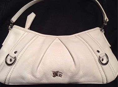 Burberryn Vintage laukku valkoinen nahka