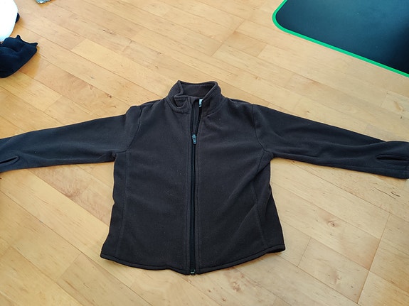 H&M ruskea fleecetakki 98