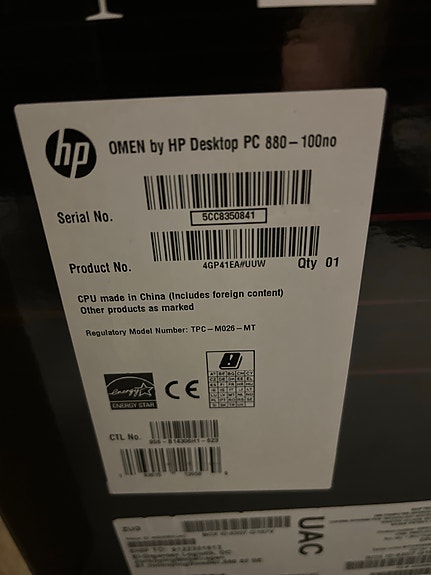 Hp omen 880-100no pelikone