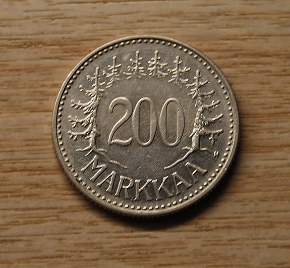 Suomi, 200 Markkaa 1958, Hopeaa