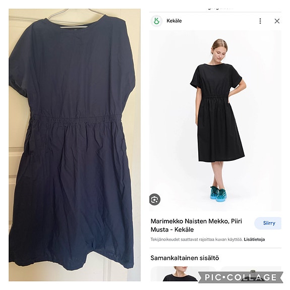 Marimekko Piiri Solid mekko koko XL