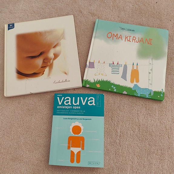Vauvan omistaja opas,oma kirjani,ensilusikallisia