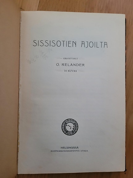 Sissisotien ajoilta, Relander, 1907