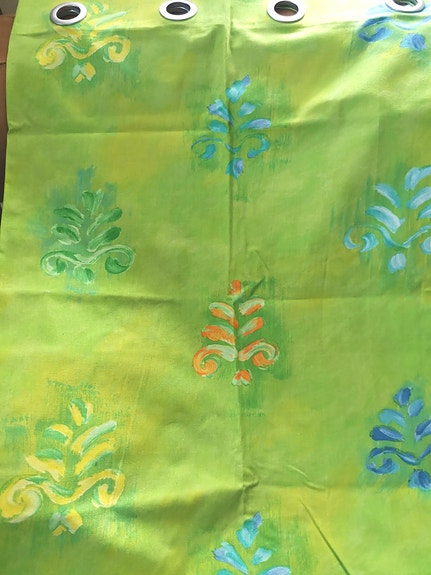 Designer's Guild purjerengasverhot, lime