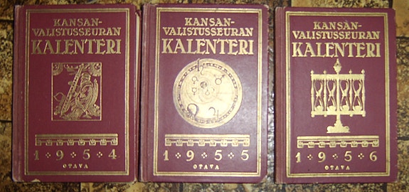 Kansanvalistusseuran kalenteri 1954-1956
