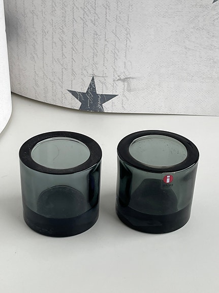 Marimekko Iittala Kivi lyhty harmaa.