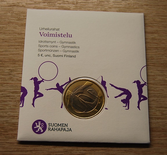 5 Euro UNC Urheilu - Voimistelu