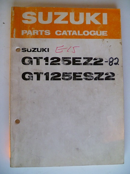 Varaosakirja Suzuki GT125 EZ2/ESZ2 1982