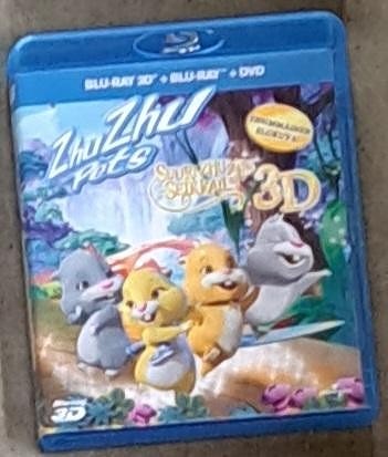 Zhu-zhu pets blu-ray 3d + blu-ray + dvd