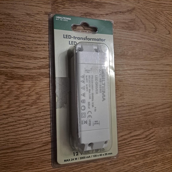 LED-muuntaja, 12 V DC