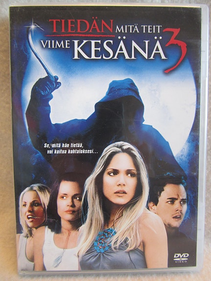 Tiedän mitä teit viime kesänä 3 dvd