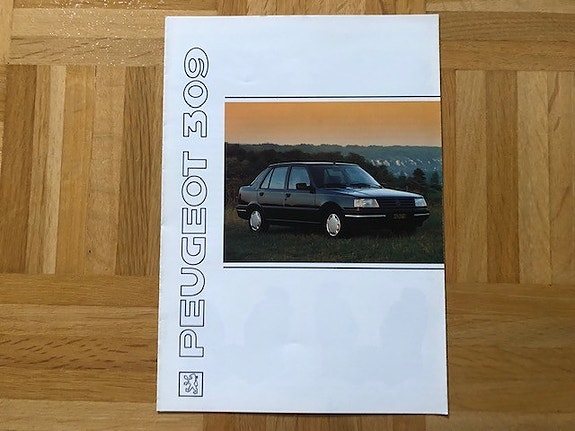Esite Peugeot 309 vuodelta 1991, sis. myös 309 GTI 16, PSA