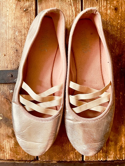 Vaaleanpunaiset ballerina kengät koko 38