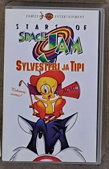 Stars of space jam sylvesteri ja tipi vhs