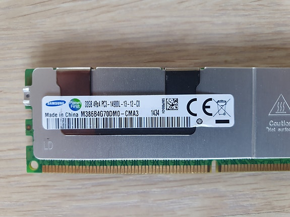 Samsung muisti 256GB (8x32GB) DDR3-1866MHz LRDIMM ECC server 256Gt