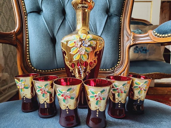 Murano snapsilasit