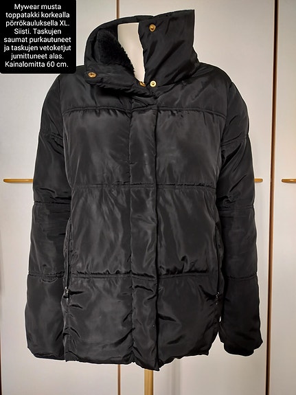 Mywear musta toppatakki XL