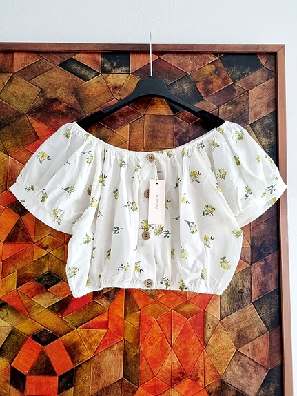 EBERJEY offshoulder puuvillatoppi, OVH 190e, uusi!