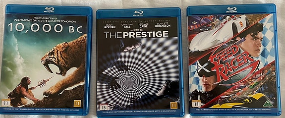 6 kpl Blu-Ray dvd levyjä
