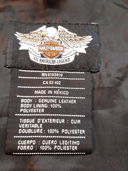 Harley-Davidson nahkatakki koko L