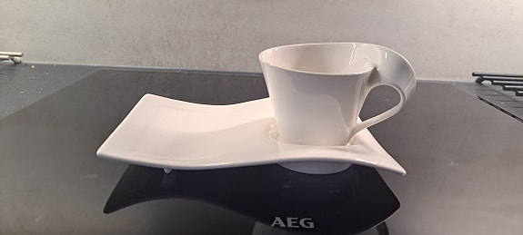 Villeroy boch kahvikuppi ja lautanen
