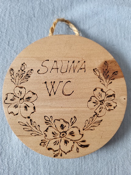 Sauna WC - kyltti
