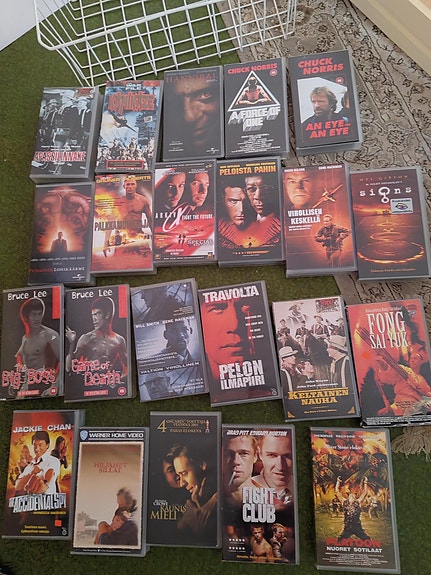 VHS videoita